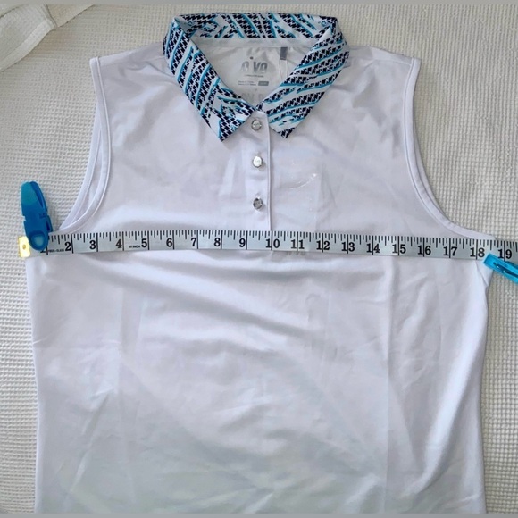 Women’s‎ NVO Shayla White sleeveless GOLF Polo size small NWT - Picture 4 of 10